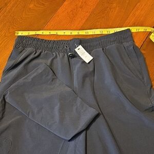 NWT Talbots MedP Lounge Stretch Wide Leg Cropped Black Pants